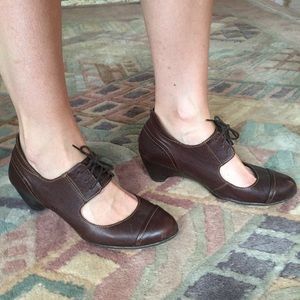 BORN Cutout Wedge Mary Janes